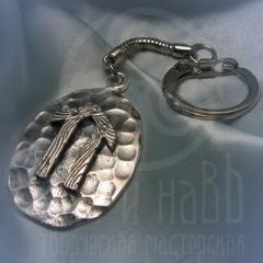 брелок "Руна Ветер" серебрение арт.9012с