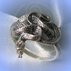 Кольцо "Змея" Арт. 2528с серебрение