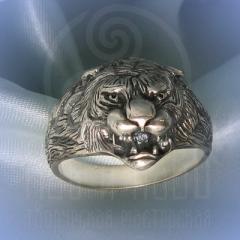 Кольцо "Тигриный оскал" Арт. 2531с серебрение