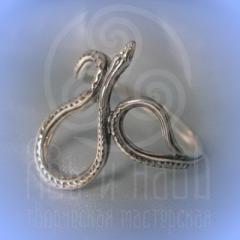 Кольцо "Змейка" Арт. 2550с серебрение
