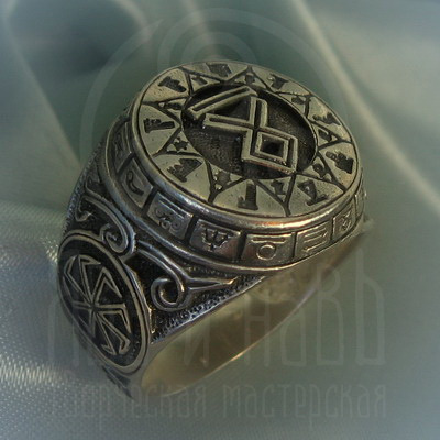Кольцо "Чертог Волка" Арт. 2615с серебрение