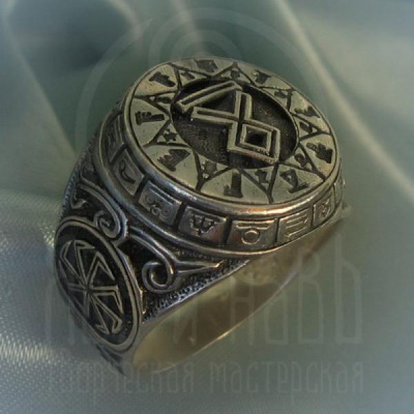 Кольцо "Чертог Волка" Арт. 2615с серебрение