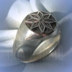 Кольцо "Звезда Алатырь" Арт. 2640с серебрение
