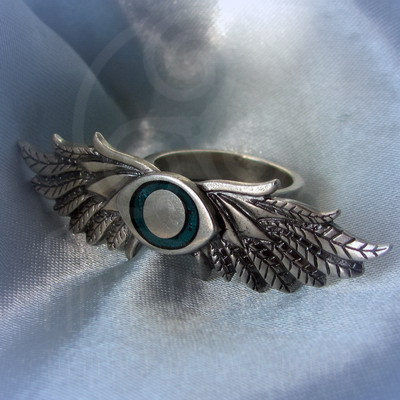 Кольцо "Крылья ангела" Арт. 2650с серебрение, эмаль