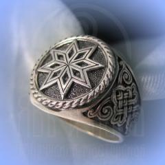Кольцо "Звезда Алатырь" Арт. 2660с серебрение