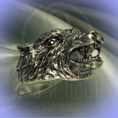 Кольцо "Волк" Арт. 2692с серебрение