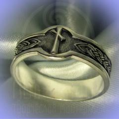 Кольцо "Руна Наутиз" Арт. 2705с серебрение