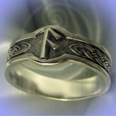 Кольцо "Руна Ансуз" Арт. 2719с серебрение
