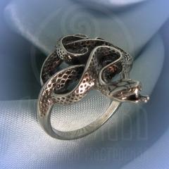 Кольцо "Змея" Арт. 2528 серебро