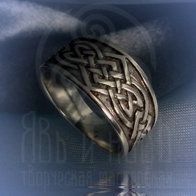 Кольцо "Большой тибетский узел" Арт. 2542 серебро