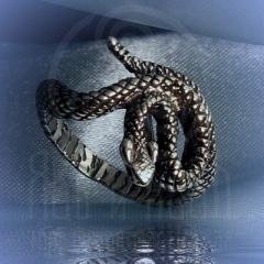 Кольцо "Змейка гремучка" Арт. 2549 серебро