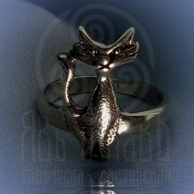 Кольцо "Богиня Баст" Арт. 2556 серебро