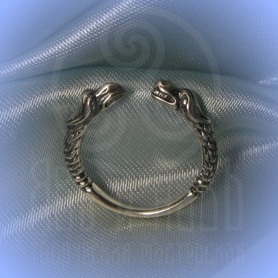 Кольцо "Грифон и собака" Арт.2609 серебро