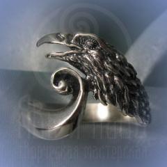 Кольцо "Ворон" Арт. 2611 серебро