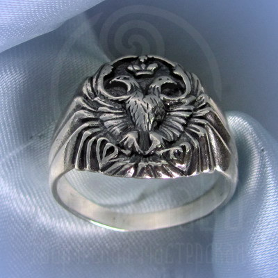 Кольцо "Двуглавый орёл" Арт. 2661 серебро
