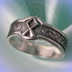 Кольцо "Руна Отал" Арт. 2702 серебро